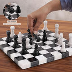 10 Inches Black & White Borderless Chess Set