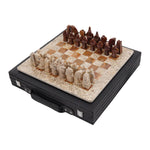 Coral and Red Signature 15 Inches Premium Quality Marble Chess Set