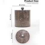 Marble Ice Bucket with Cap