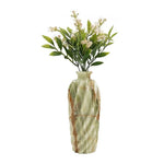 Cross Lines Marble Vase - 10 Inches