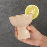 4" Marble Margarita Glasses
