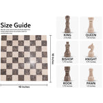 10 Inches Oceanic & Verona Borderless Chess Set