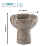 4" Marble Margarita Glasses