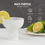 4" Marble Margarita Glasses