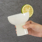 4" Marble Margarita Glasses
