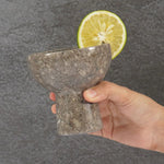 4" Marble Margarita Glasses