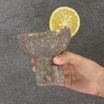 4" Marble Margarita Glasses