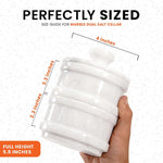 5.5†Marble Dual Salt Cellar With LID