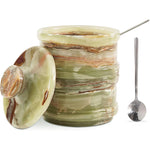 5.5†Marble Dual Salt Cellar With LID