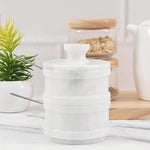 5.5†Marble Dual Salt Cellar With LID