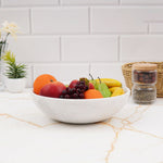 Handcrafted Marble Fruit Bowl - 12 Inches