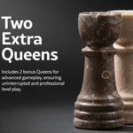 10 Inches Oceanic & Verona Borderless Chess Set