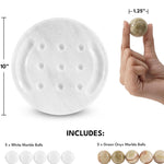 Tic Tac Toe 10" Inches White & Green