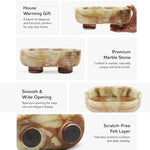 Marble Oval Bowl