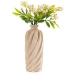 Cross Lines Marble Vase - 10 Inches