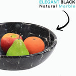 Handcrafted Marble Fruit Bowl - 12 Inches