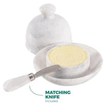 Handcrafted Marble Butter Dish