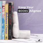 Marble Hand Bookends - Set of 2