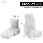 Marble Hand Bookends - Set of 2