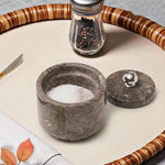 Salt Cellar with Stainless Steel Knob