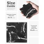 Marble Puzzle Shape Coasters (Set of 4)