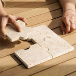 Marble Puzzle Shape Coasters (Set of 4)