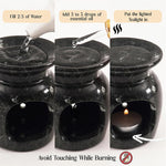 Marble Oil Burner 4" Inches Handmade Candle Wax Warmer
