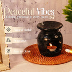 Marble Oil Burner 4" Inches Handmade Candle Wax Warmer