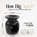Marble Oil Burner 4" Inches Handmade Candle Wax Warmer