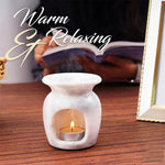 Marble Oil Burner 4" Inches Handmade Candle Wax Warmer