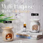 Marble Oil Burner 4" Inches Handmade Candle Wax Warmer