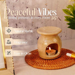 Marble Oil Burner 4" Inches Handmade Candle Wax Warmer