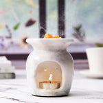 Marble Oil Burner 4" Inches Handmade Candle Wax Warmer