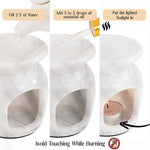 Marble Oil Burner 4" Inches Handmade Candle Wax Warmer