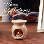 Marble Oil Burner 4" Inches Handmade Candle Wax Warmer