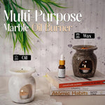 Marble Oil Burner 4" Inches Handmade Candle Wax Warmer
