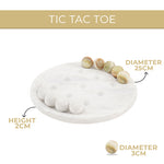 10 Inches Tic Tac Toe - White & Black