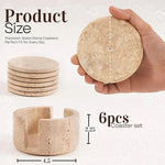 Marble Coaster Set - Round