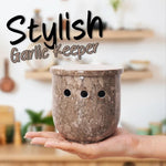 5" Marble Garlic Keeper for Kitchen Counter