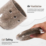 5" Marble Garlic Keeper for Kitchen Counter