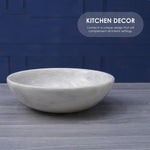 Handcrafted Marble Fruit Bowl - 12 Inches