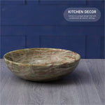 Handcrafted Marble Fruit Bowl - 12 Inches