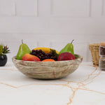 Handcrafted Marble Fruit Bowl - 12 Inches