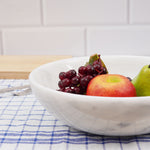 Handcrafted Marble Fruit Bowl - 12 Inches