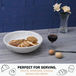 Handcrafted Marble Fruit Bowl - 12 Inches