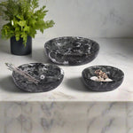Set Of 3 Marble Round bowl