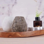 Marble Salt and Pepper Egg Shape Set Of 2