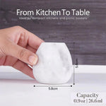 Marble Salt and Pepper Egg Shape Set Of 2