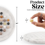 10 Inches Marble Peg Solitaire Set
