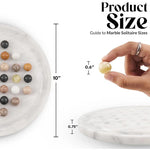 10 Inches Marble Peg Solitaire Set